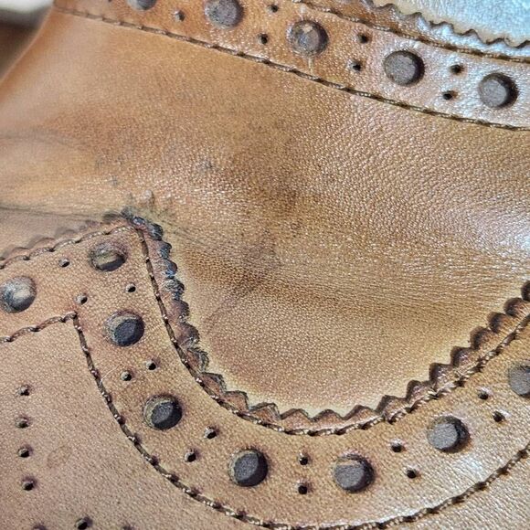 Cole Haan Leather Wingtip Oxford Shoes Size 8 Men's Brown Leather Oxfords - Picture 10 of 11